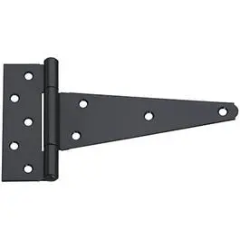 Black Extra Heavy Duty T-Hinge 8- Industrial Strength Hinge National Hardware