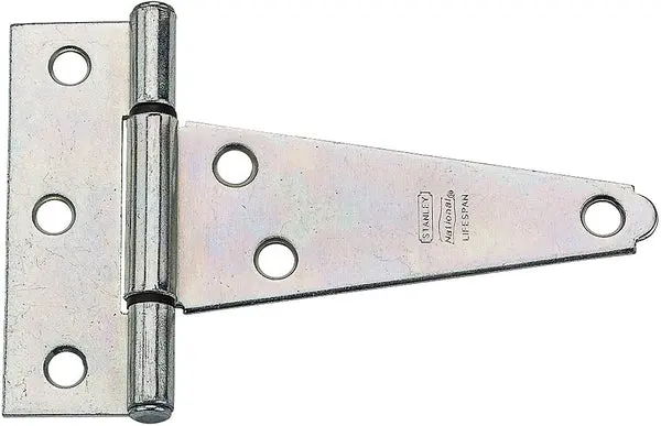 National Hardware N129-031 4 Inch Zinc Plated Extra Heavy Tee Hinges Sturdy Doors