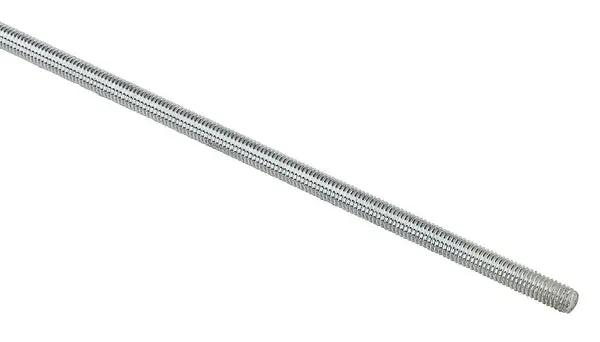 National Hardware N338-152 Steel Threaded Rod 6mmx1m Zinc Plated