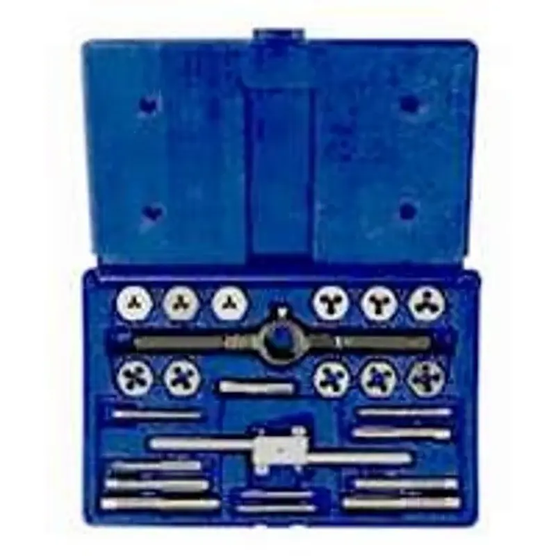 Irwin POWER-GRIP 26313 Tap and Die Adjust, 24-Piece, HCS, Includes: 10 mm- 1.5, 12 mm- 1.5, 12 mm- 1.75 Metric Plug Tap