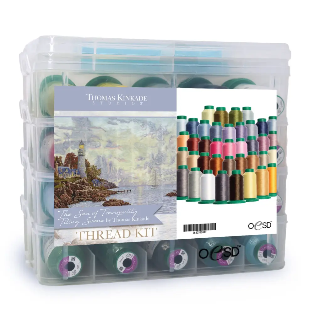 OESD Thomas Kinkade Sea Tranquility Tiling Scene Thread Adjust IS80399KIT