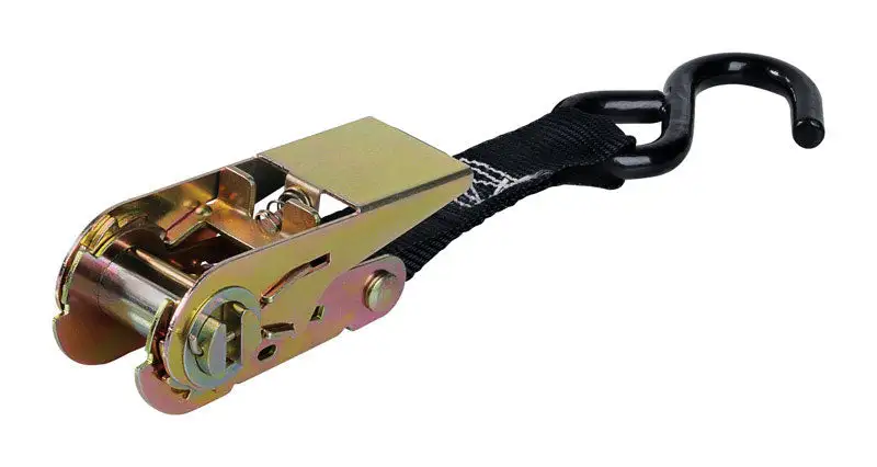 Keeper 1 Inch Wide x 10 Feet Black Tie Down Strap 300 lb Capacity Pack 12