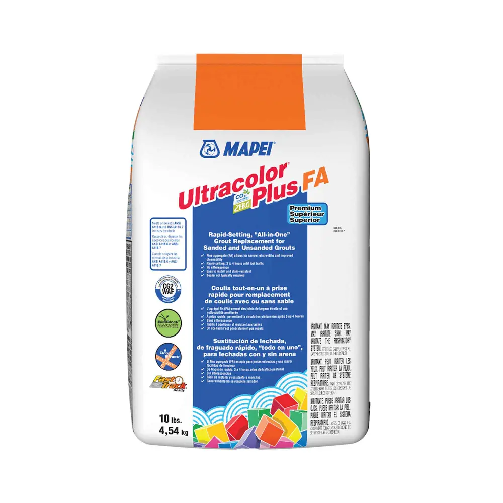 Ultracolor Plus FA Rapid-Setting Integrated Grout Replacement Sanded and Unsanded Grouts 10 lbs, Honey Butter #5222