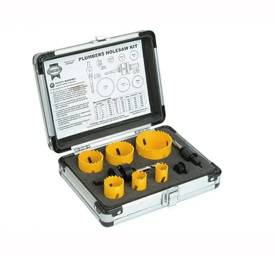 Faithfull Holesaw Kit 9 Piece Plumbers 19-57mm - Holesaw Kit
