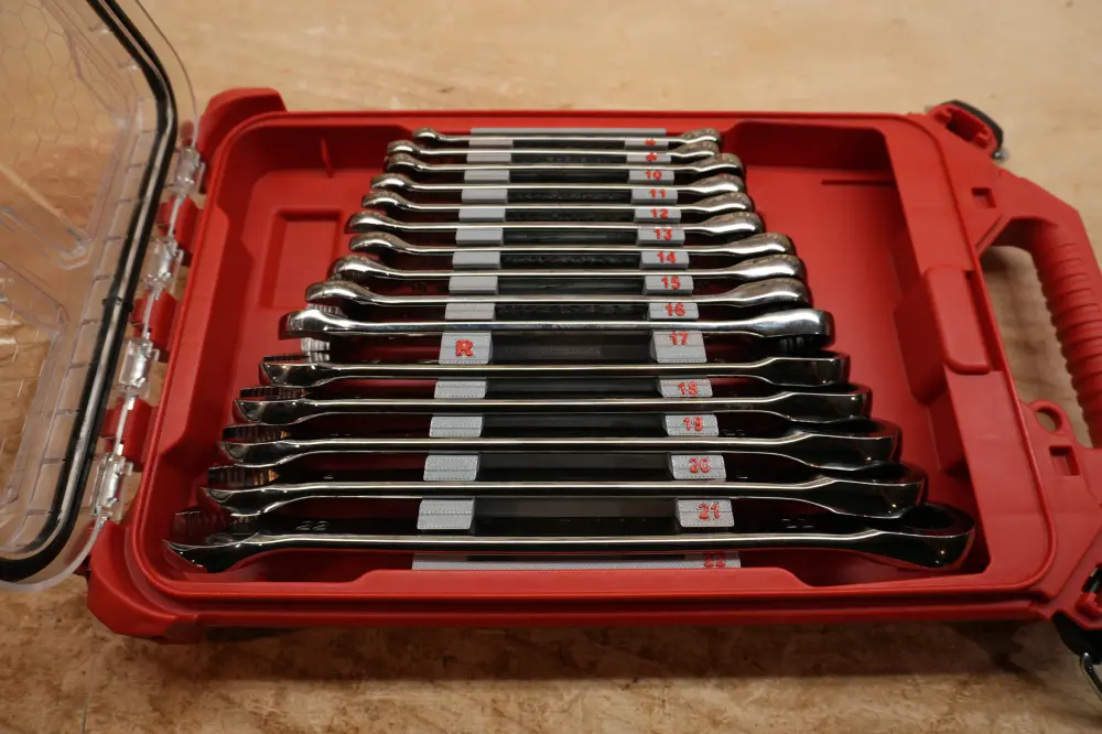 Wall Mounted Packout Insert Metric Ratcheting Combination Wrench (RCW-M)