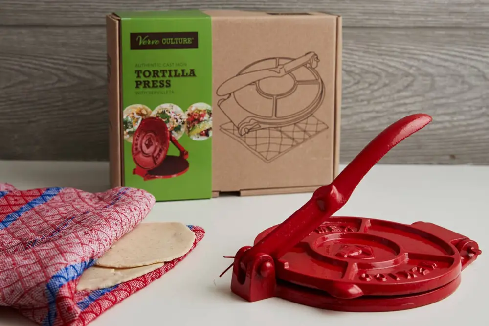 Cast Iron Tortilla Press Kit Compatible DeWALT Batteries