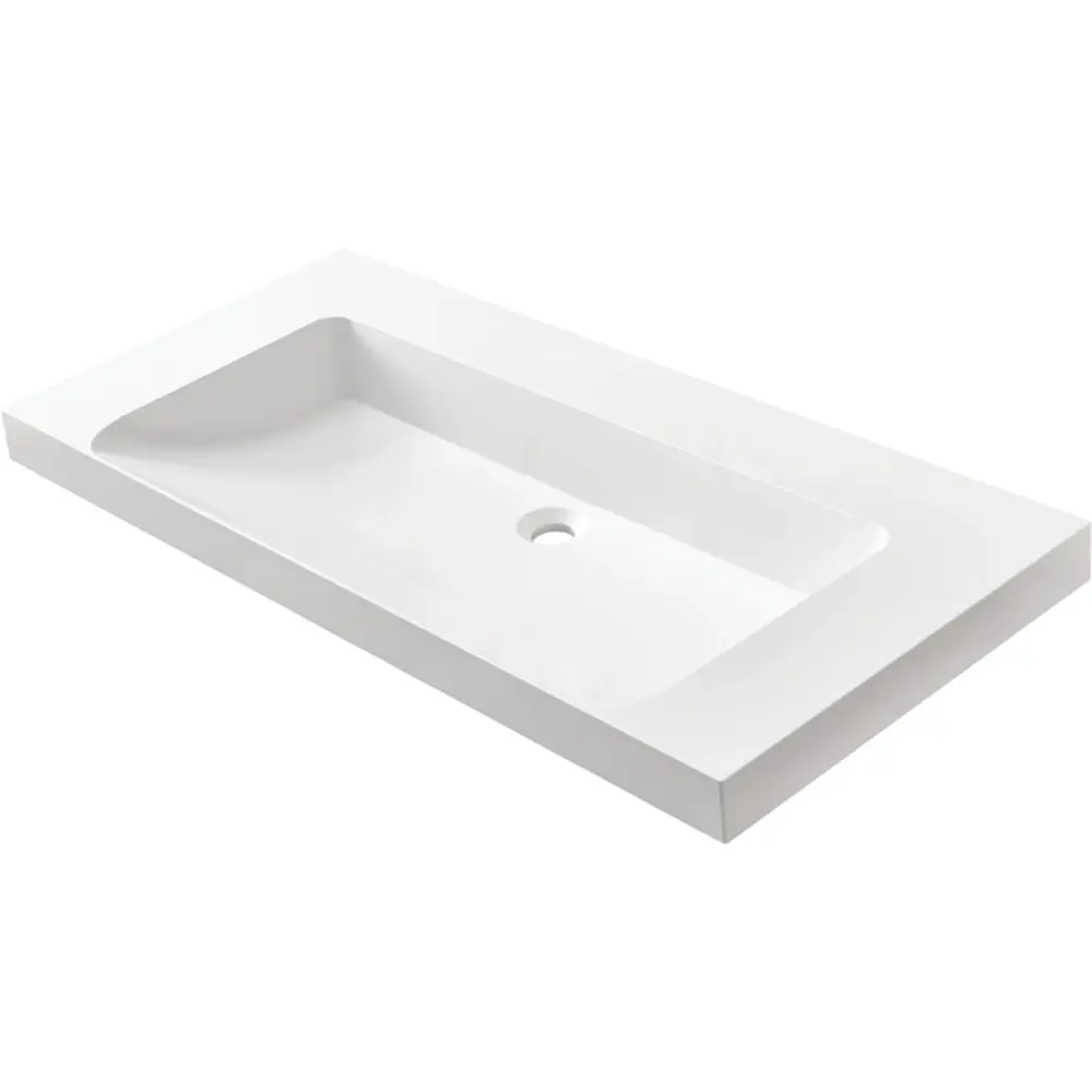 MARMITE: Furniture washbasin RonX 1000C, mineral composite, without overflow and tap hole drilling 87767 101 cm