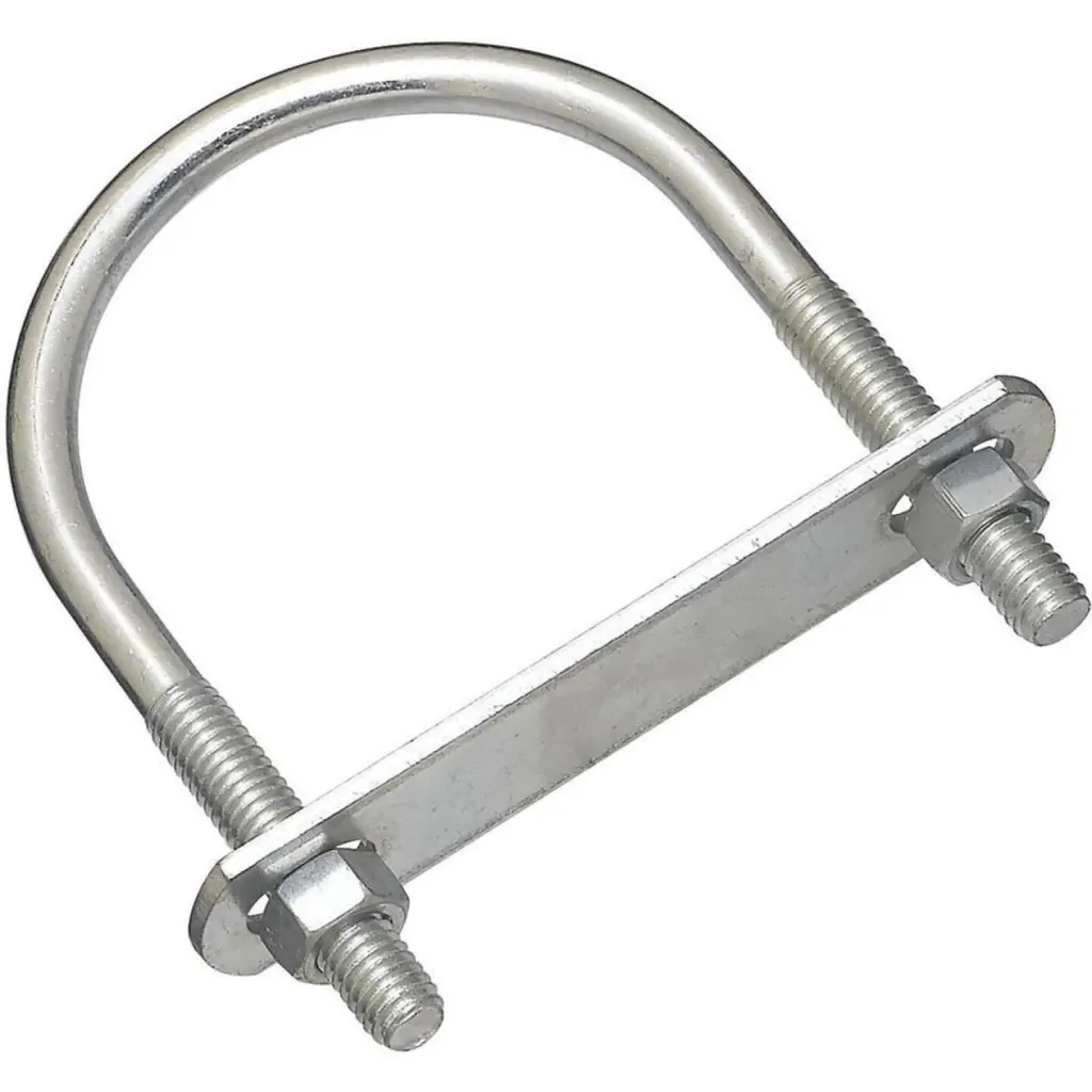 National 3/8 Inch x 2.95 Inch x 4.5 Inch Zinc Round U Bolt Secure Mounting