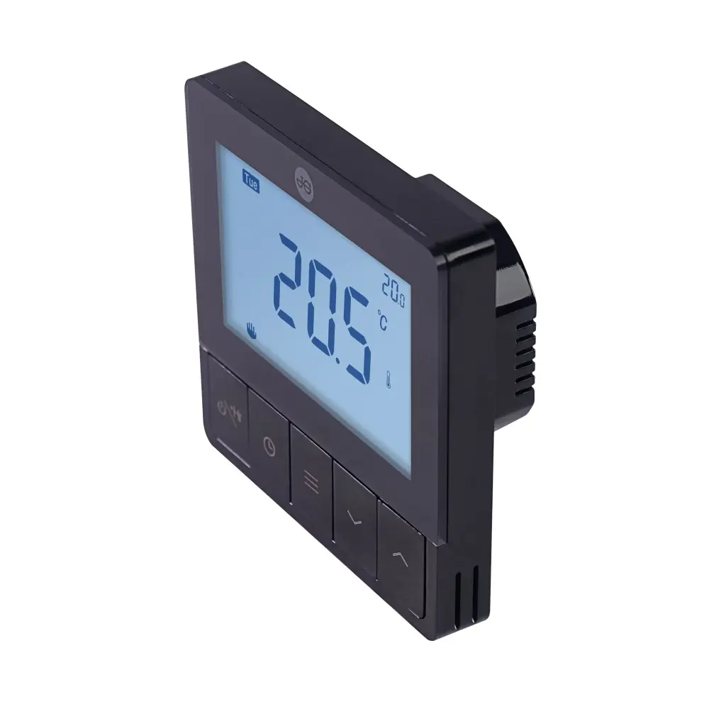 John Guest Speedfit Under Floor Heating 240V Wired/Rf Programmable Stat - Jet-black JGSTATRF4BL