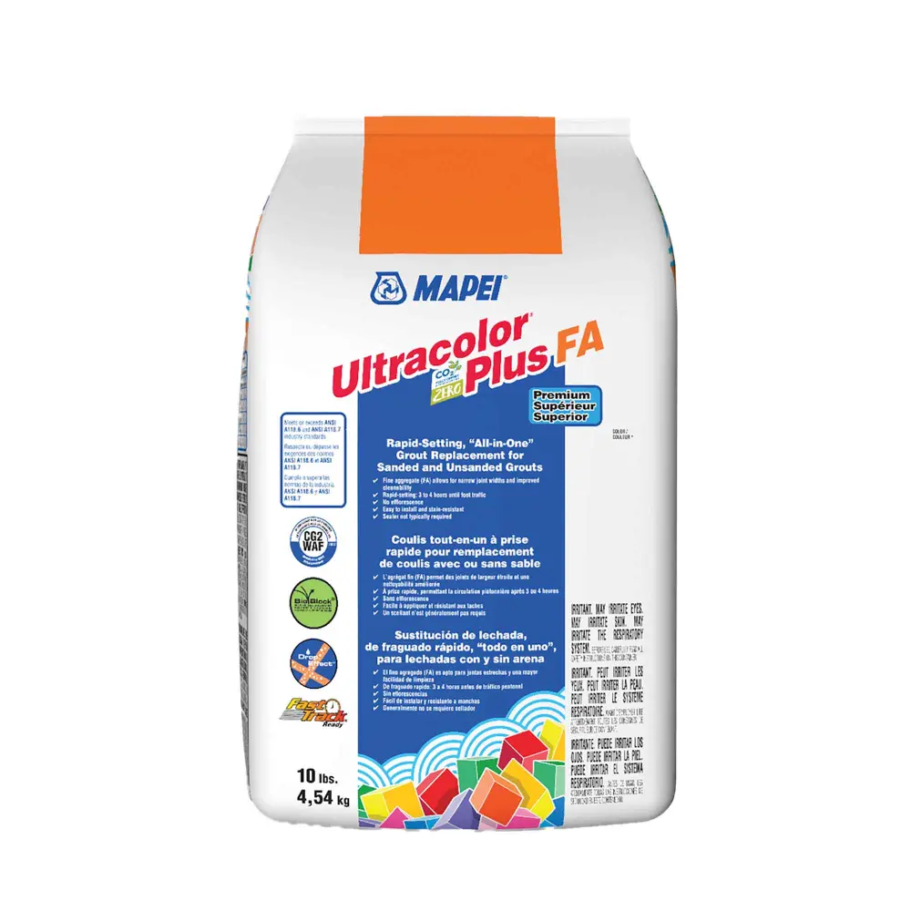 Ultracolor Plus FA Rapid-Setting Comprehensive Grout Replacement Sanded and Unsanded Grouts 10 lbs, Armor #5230