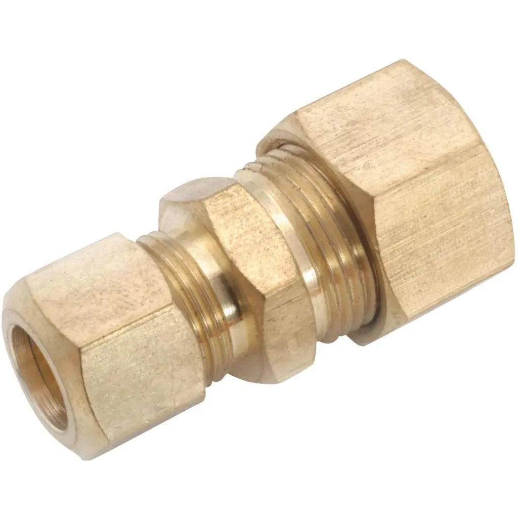 Anderson Metals 1/2 x 3/8 Brass Low Lead Compression Union