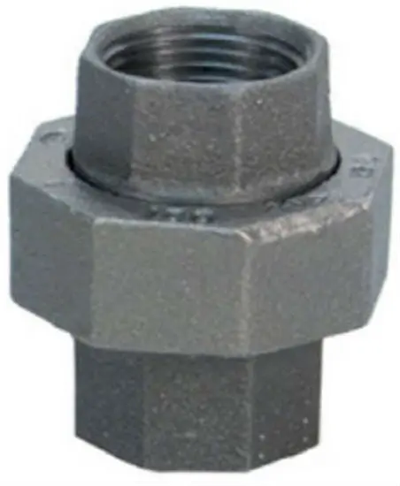 Anvil Black Pipe Union 1-1/4 Inch Malleable Iron Plumbing Fitting