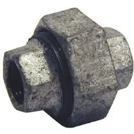 1-1/4-Inch Brass and Iron Galvanized Pipe Union Fitting Durable Connections Various