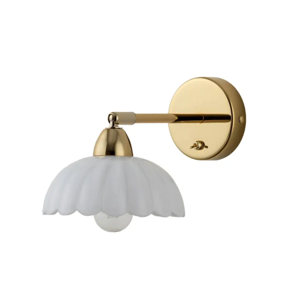 Flower Sconce Wall Light - Ivory