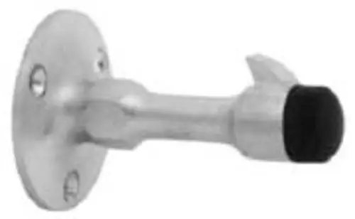 Manual Wall Stop & Holder 4 Inch Satin Aluminum - Home Hardware Equipment Ives