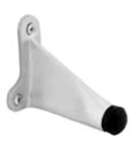 Manual Wall Stop & Holder 4 Inch Satin Chrome - Best Construction Hardware Supply Ives