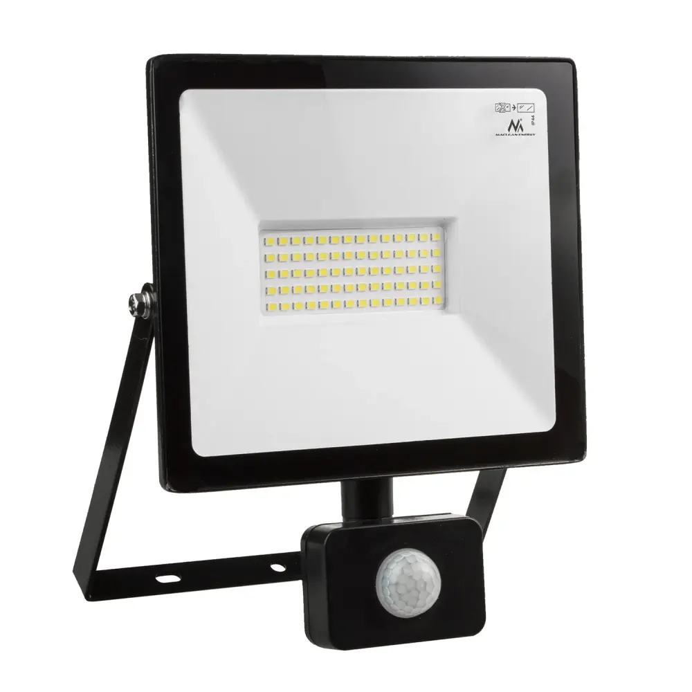 Maclean MCE650 WW PIR LED floodlight Maclean motion sensor, trim 50W, 4000lm, warm white (3000K), IP44, MCE650 WW PIR