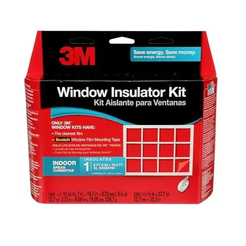 3M Indoor Window Insulator Kit, Window Insulation Film Heat and Icy