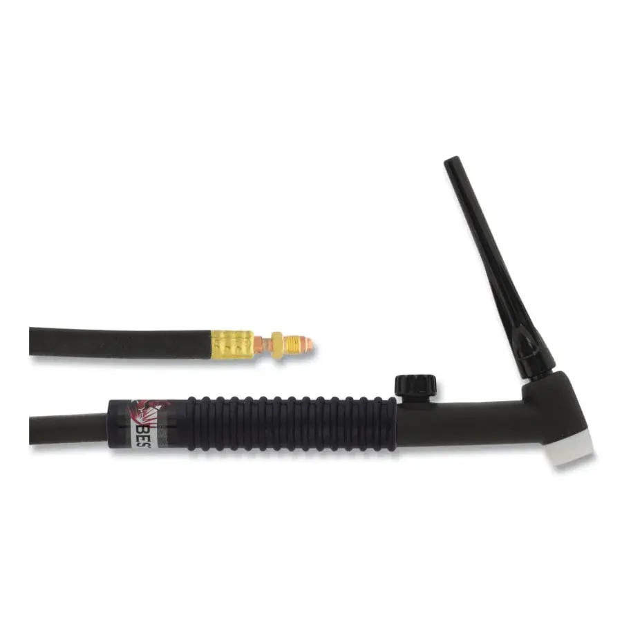 Best Welds 17FV TIG Torch Package, Air Cooled, 150 , Flex Head Valve, 1-Pc 25 ft Cable, Rubber