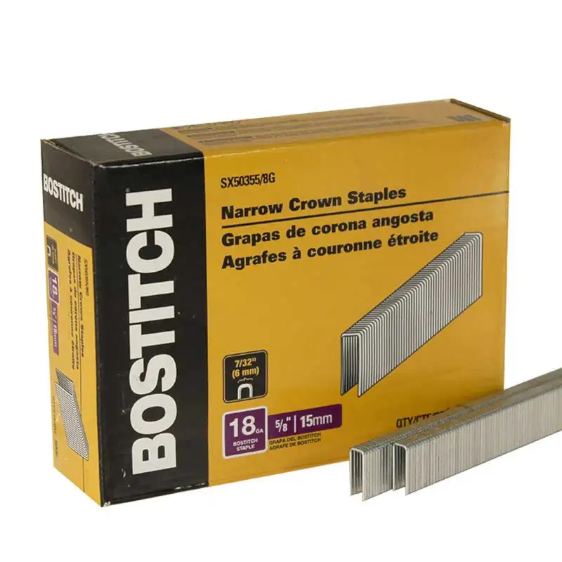 Bostitch 7/32 Inch Galvanized Steel Wire Staples 18 Gauge
