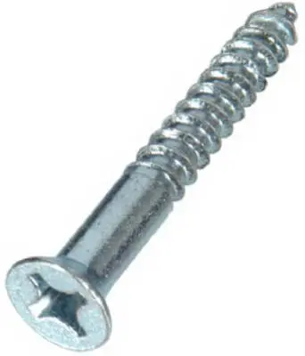 Hillman 40180 Phillips Zinc Wood Screw #14 x 1.5" 100 Pack Rust-Resistant Fasteners Hillman Fasteners