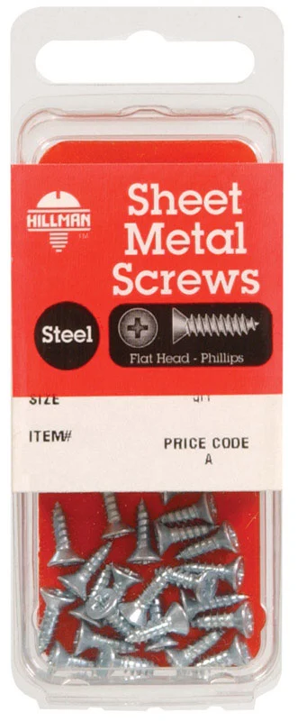 Hillman No. 4 X 1/2 . Phillips Wood Screws 10 Pack