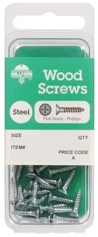 Hillman No. 4 X 3/4 . Phillips Wood Screws 10 Pack
