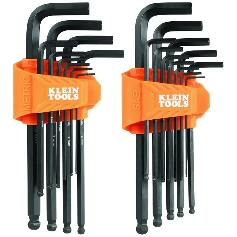 Klein Tools BLS22 Hex Vital Set, 22-Piece, CR-V Steel, Black Phosphate, Black
